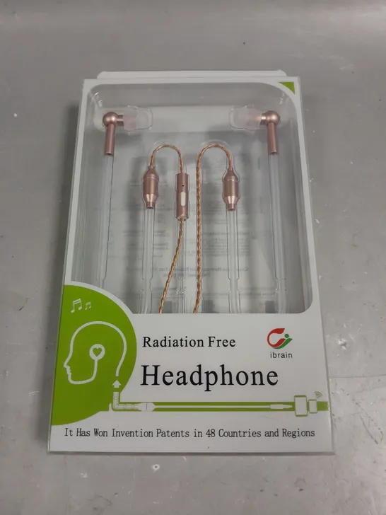 BOXED IBRAIN RADIATION FREE HEADPHONES 