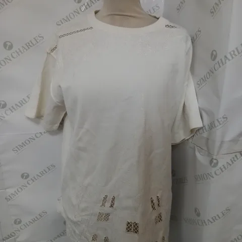 LOUIS VUITTON PARIS HEAVY WEIGHTED T-SHIRT IN WHITE - SMALL
