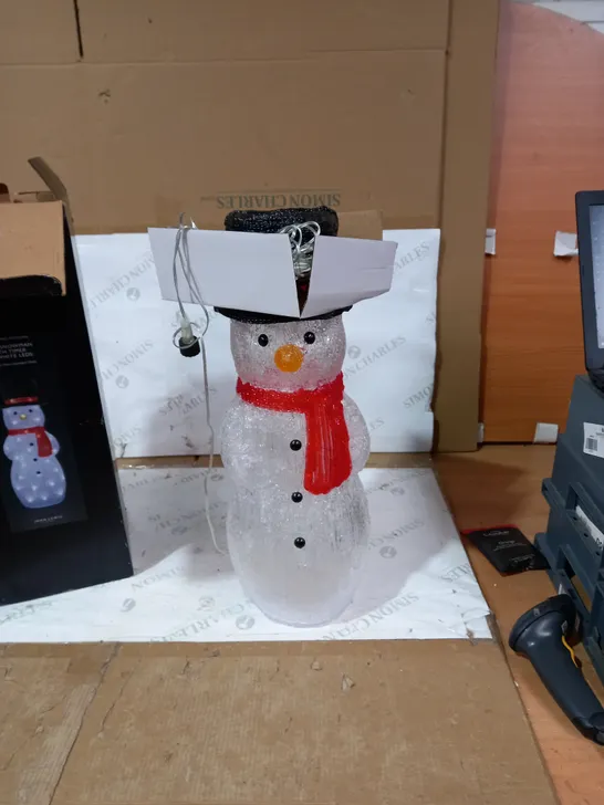 SNOWMAN WITH TIMER LED