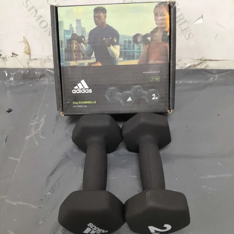 ADIDAS 2KG DUMBELLS