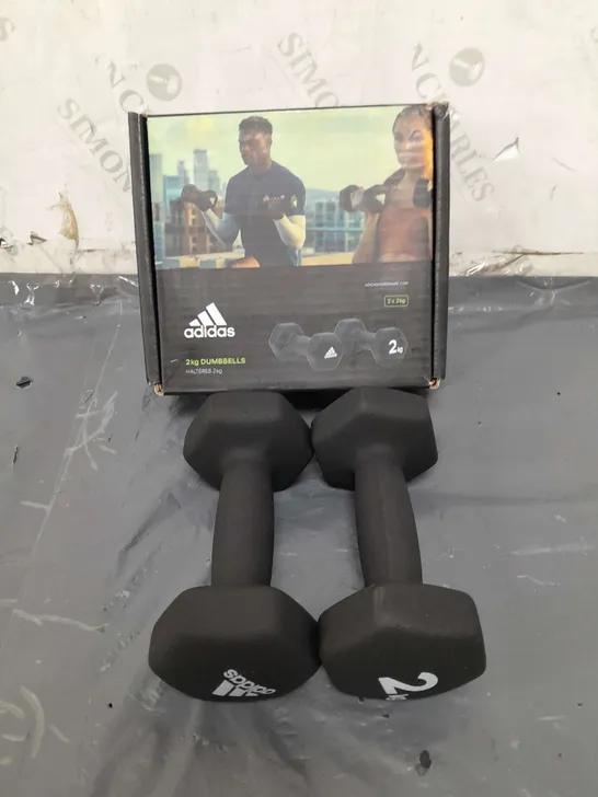 ADIDAS 2KG DUMBELLS