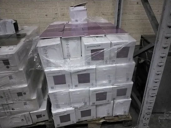 PALLET OF 96 BOXES OF 25 BRAND NEW ASTUCE BRILLIANT VIOLET 20x20cm TILES - EACH PACK COVERS APPROXIMATELY 1M² (TOTAL APPROX. 96 Sq.Metres)