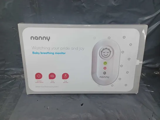 BOXED NANNY BABY BREATHING MONITOR