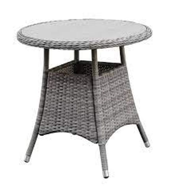 BOXED HAMILTON WICKER DINING TABLE