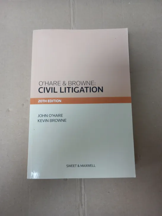 O'HARE & BROWN CIVIL LITIGATION 20TH EDITION