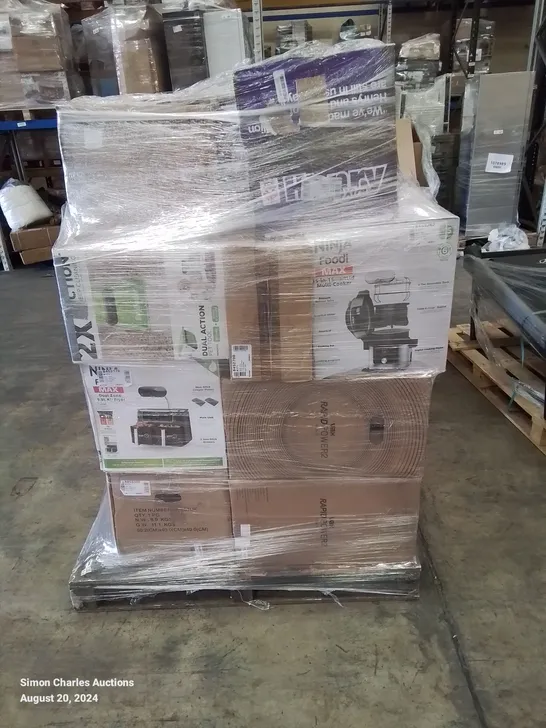 PALLET OF APPROXIMATELY 25 UNPROCESSED RAW RETURN HOUSEHOLD AND ELECTRICAL GOODS TO INCLUDE;