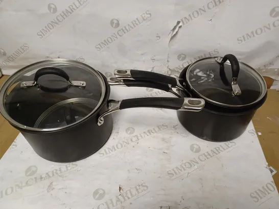 CIRCULON MOMENTUM HARD ANODISED SAUCEPAN SET 