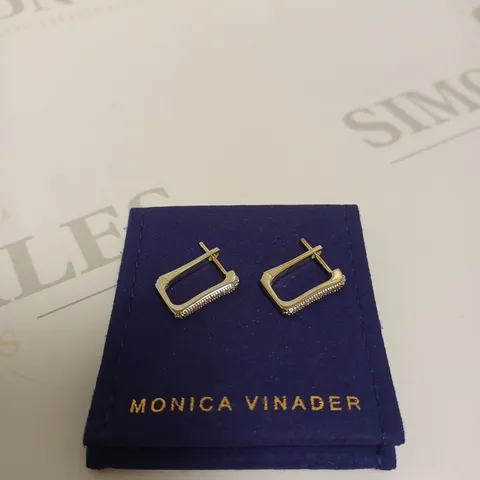 BOXED MONICA VINADER ALTA CAPTURE HUGGIE EARRINGS 