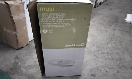 BOXED MUSI CERAMIC CLOAKROOM BASIN 