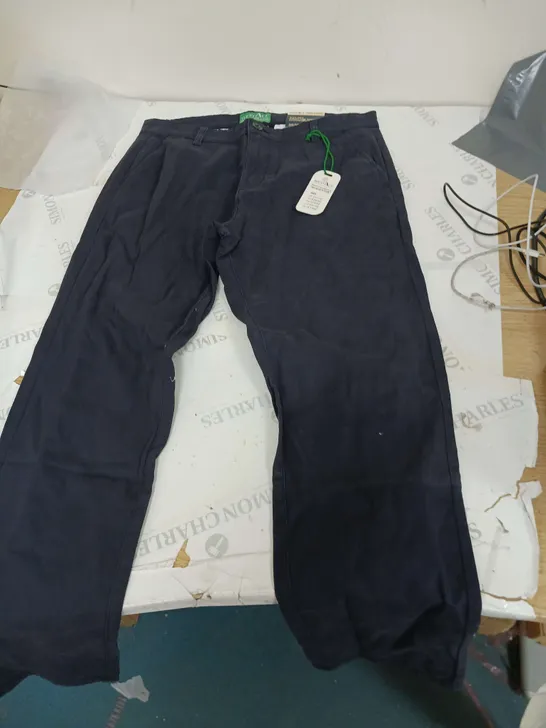 WEST ACE FLEX CHINO TROUSERS NAVY SIZE 32/30