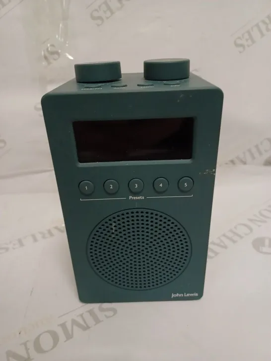 JOHN LEWIS & PARTNERS SPECTRUM SOLO DAB+/FM DIGITAL RADIO