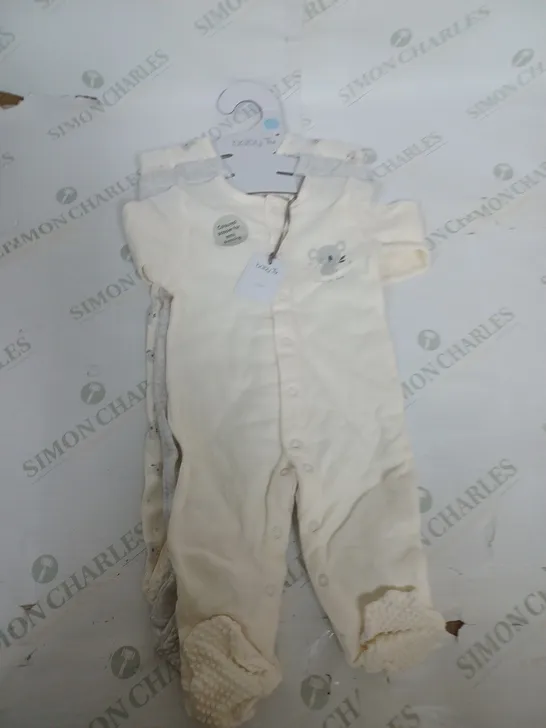 SET OF 3 BABY TU BABY GROWS SIZE 6-9 MONTHS