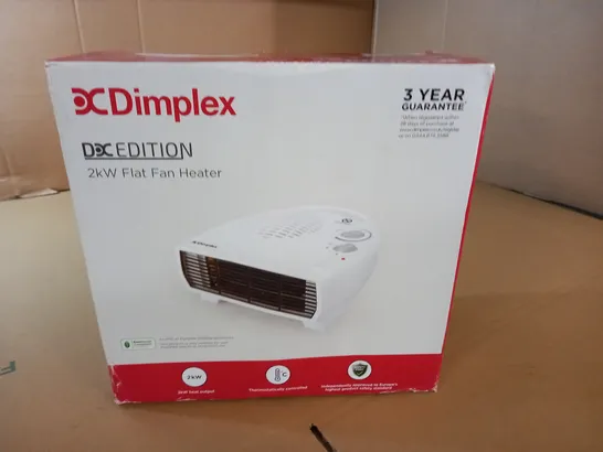 BOXED DIMPLEX 2KW FLAT FAN HEATER 