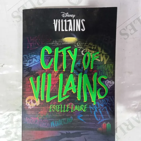 LOT OF APPROXIMATELY 15 ASSORTED DISNEY VILLAINS CITY OF VILLAINS BOOKS BY ESTELLE LAURE