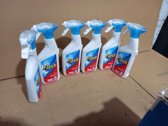 6 ASSORTED FLASH BLEACH/GRIME REMOVERS