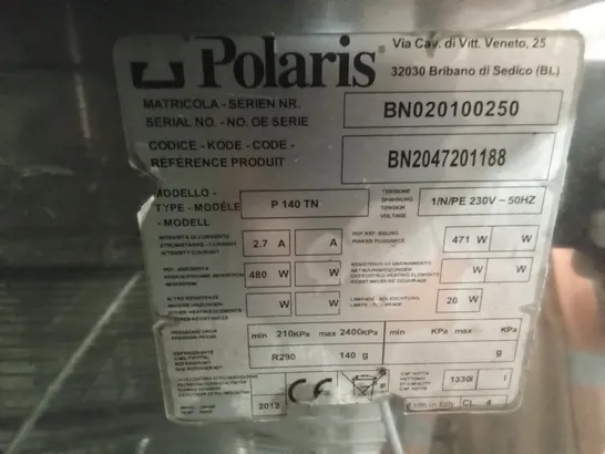 POLARIS P 140 TN DOUBLE DOOR FRIDGE 