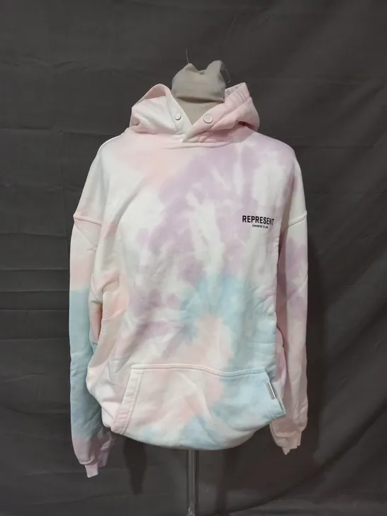 REPRESENT OWNERS CLUB TIE DYE HOODIE - SMALL