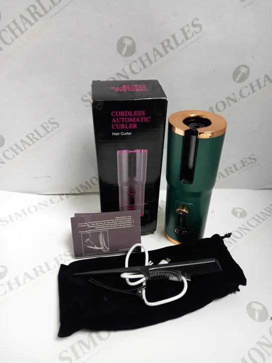 BOXED CORDLESS AUTOMATIC HAIR CURLER 