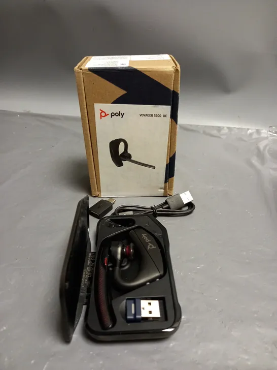 BOXED POLY VOYAGER 5200 BLUETOOTH HEADSET 