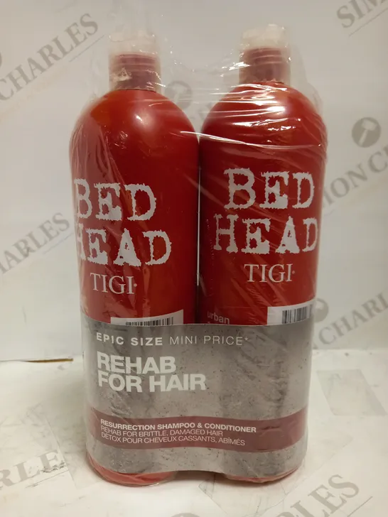 BEDHEAD REHAB FOR HAIR SHAMPOO & CONDITIONER SET (2 X 750ML)