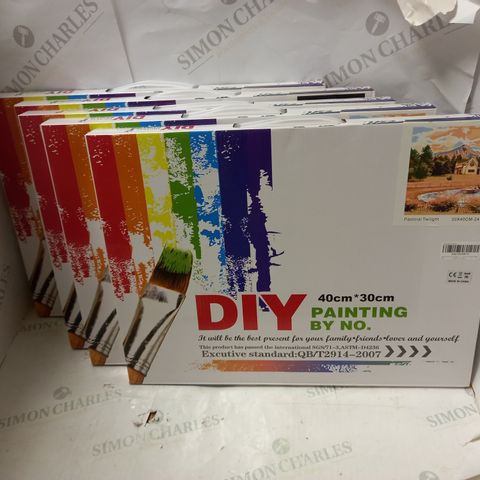 LOT OF 5 ASSORTED DIY PAINT BY NUMBERS SETS