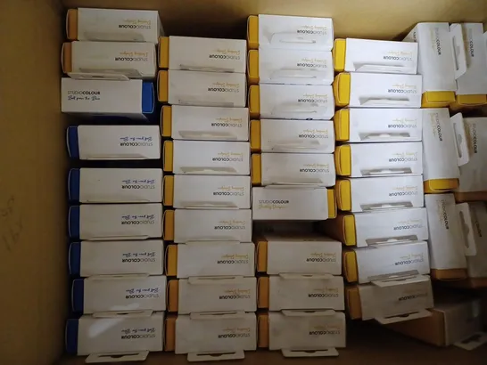 BOX OF TECH 21 AIRPODS CASES YELLOW-91 AND BLUE-35