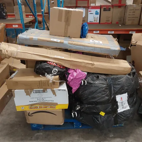 PALLET OF ASSORTED HOUSEHOLD GOODS AND INCOMPLETE FURNITURE PARTS 