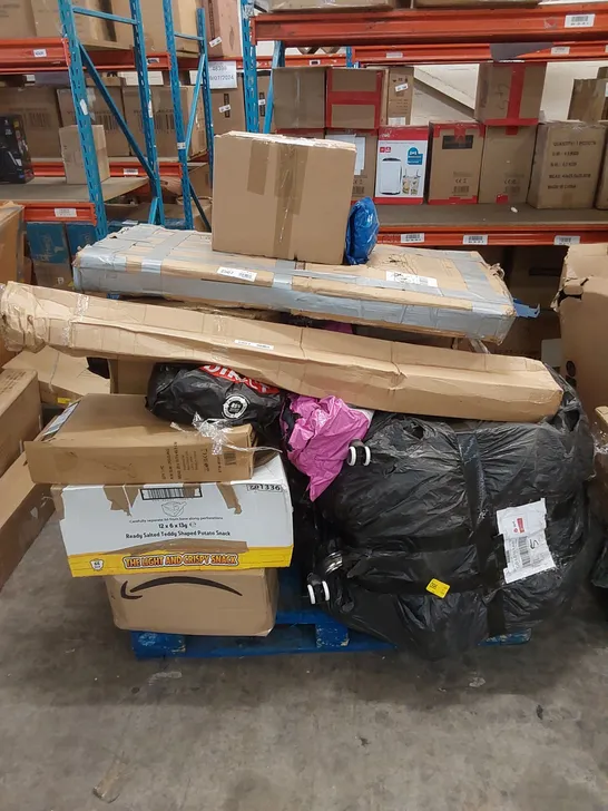 PALLET OF ASSORTED HOUSEHOLD GOODS AND INCOMPLETE FURNITURE PARTS 