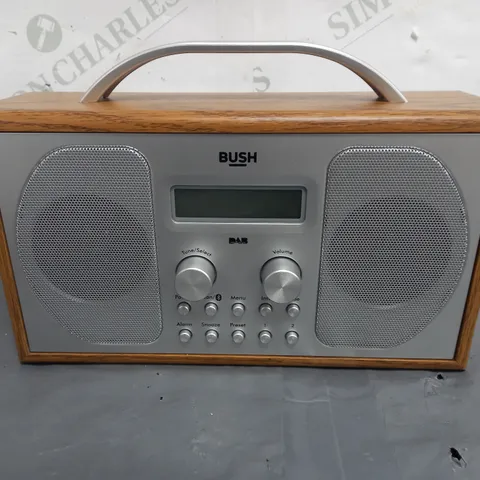 BUSH BLUETOOTH DAB FM WOODEN RADIO