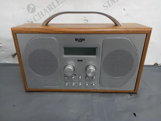 BUSH BLUETOOTH DAB FM WOODEN RADIO