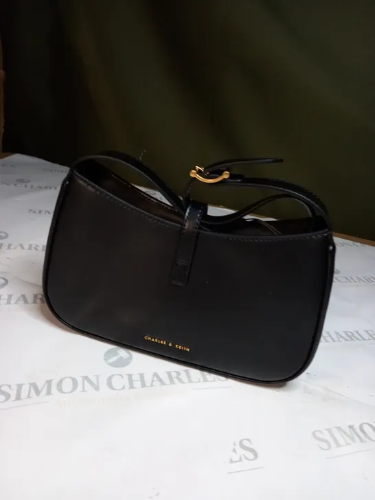 CHARLES AND KEITH BLACK STRINGED BAG 