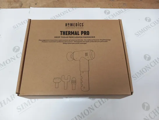 BOXED HOMEDICS THERMAL PRO DEEP TISSUE PERCUSSION MASSAGER PGM-300TQVI-EU