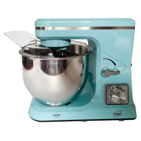 BOXED NEO 5L 6-SPEED 800W ELECTRIC STAND FOOD MIXER - DUCK EGG BLUE (1 BOX)