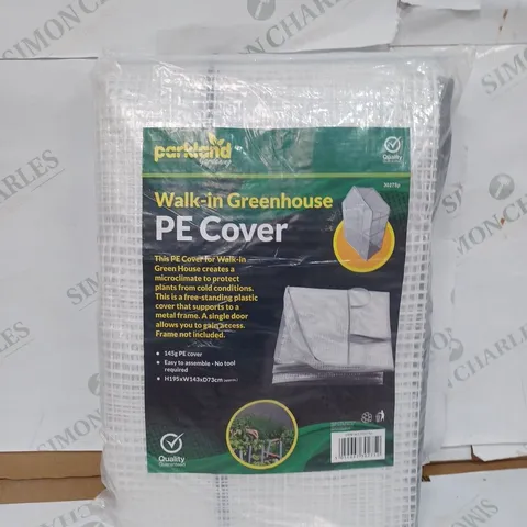 PARKLAND WALK-IN-GREENHOUSE PE COVER / SIZE: H195 X W143 X D73CM