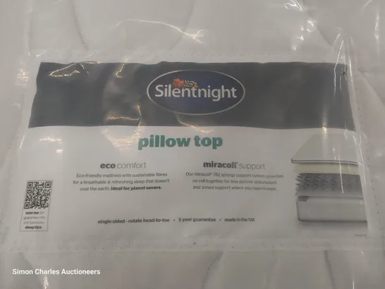 QUALITY BAGGED SILENTNIGHT 5' KINGSIZE PILLOWTOP MATTRESS 