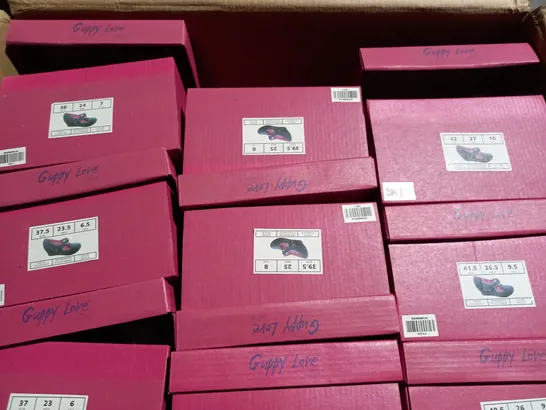 APPROXIMATELY 9 BOXED PAIRS OF GUPPY LOVE BY BLOWFISH WEDGE SHOES IN VARIOUS SIZES TO INCLUDE SIZE 37.5EU