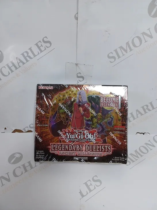 SEALED YU-GI-OH! LEGENDARY DUELISTS: ANCIENT MILLENNIUM BOOSTER DISPLAY