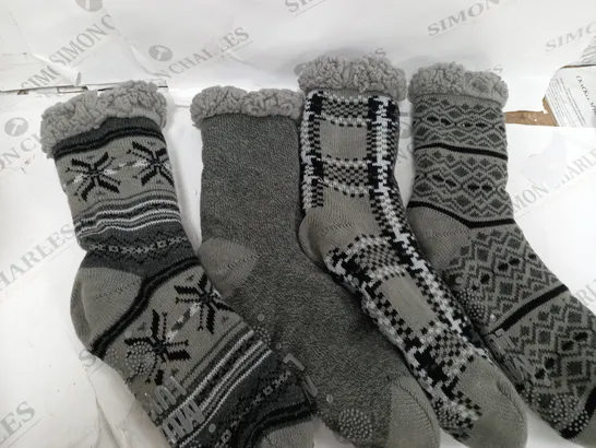 MUK LUKS PACK OF 4 MENS CABIN SOCK 