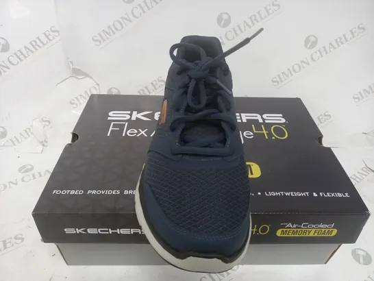 SKETCHERS MENS FLEX TRAINER NAVY SIZE 9UK (MENS)