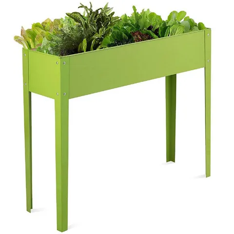 BOXED COSTWAY 12'' OUTDOOR ELEVATED GARDEN PLANT STAND RAISED TALL FLOWER BED