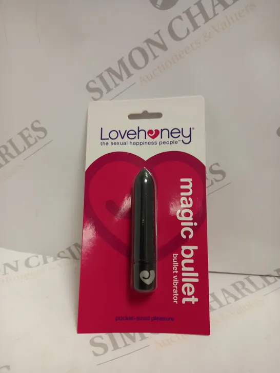 SEALED LOVE HONEY MAGIC BULLET VIBRATOR - BLACK. 