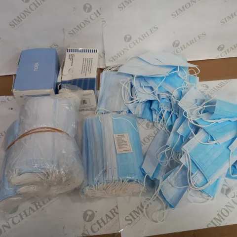 LARGE LOT OF BLUE DISPOSABLE MEDICAL FACE MASKS