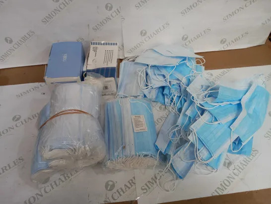 LARGE LOT OF BLUE DISPOSABLE MEDICAL FACE MASKS