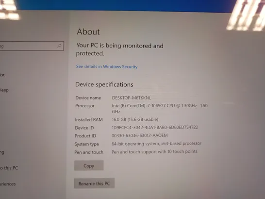 UNBOXED MICROSOFT SURFACE PRO INTEL I7-1065G7 16GB RAM 256GB TABLET COMPUTER