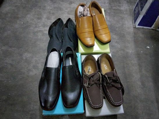 4 PAIRS OF ASSORTED MENS CASUAL SHOES 