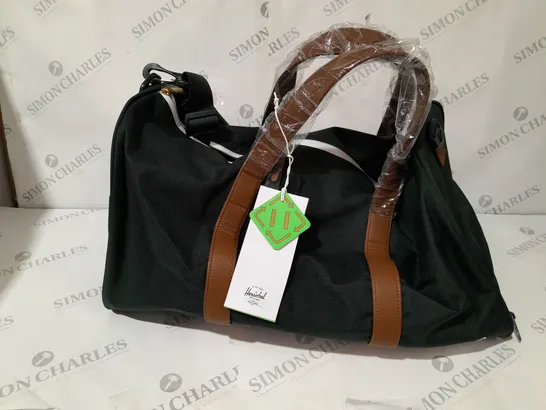 HERSCHEL NOVEL KHAKI GREEN DUFFLE BAG 