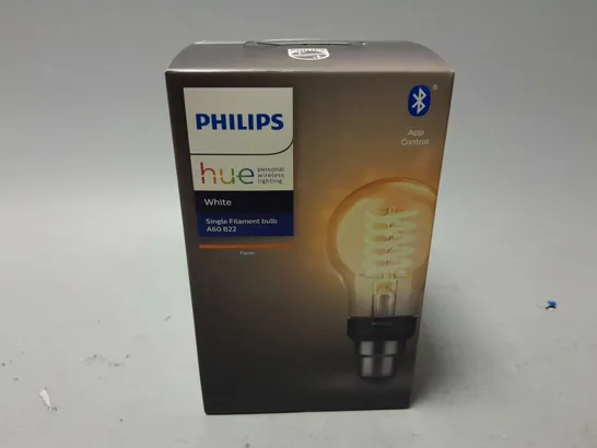BOXED AND SEALED PHILIPS HUE WHITE SINGLE FILAMENT BULB A60 B22 FLAME