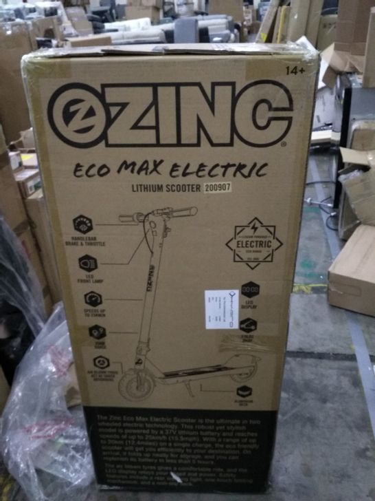 ZINC ECO MAX ELECTRIC SCOOTER RRP £399.99