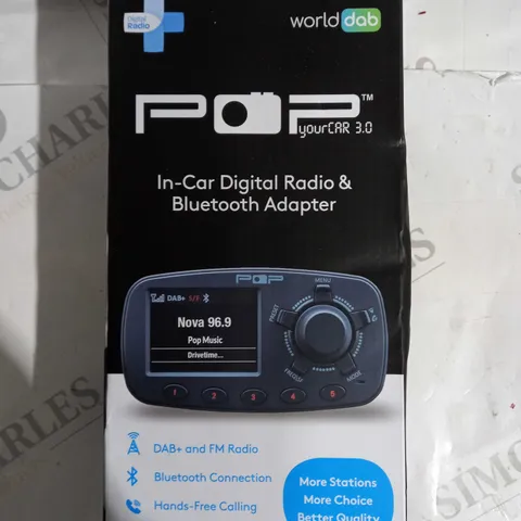 POP YOUR CAR 3.0 BLUETOOTH AND RADIO ADAPTER 