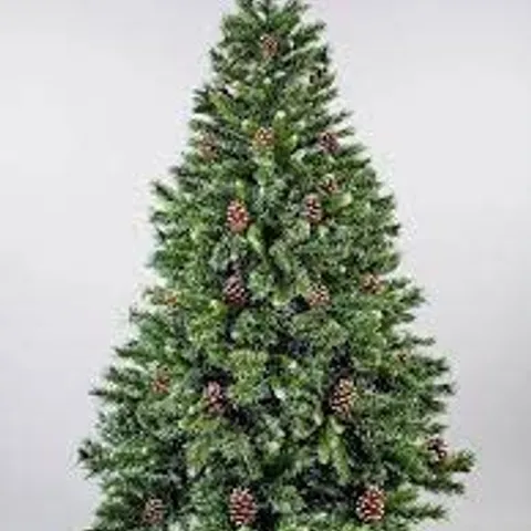 BOXED GRADE 1 7FT FROSTED SNOW QUEEN TREE - COLLECTION ONLY